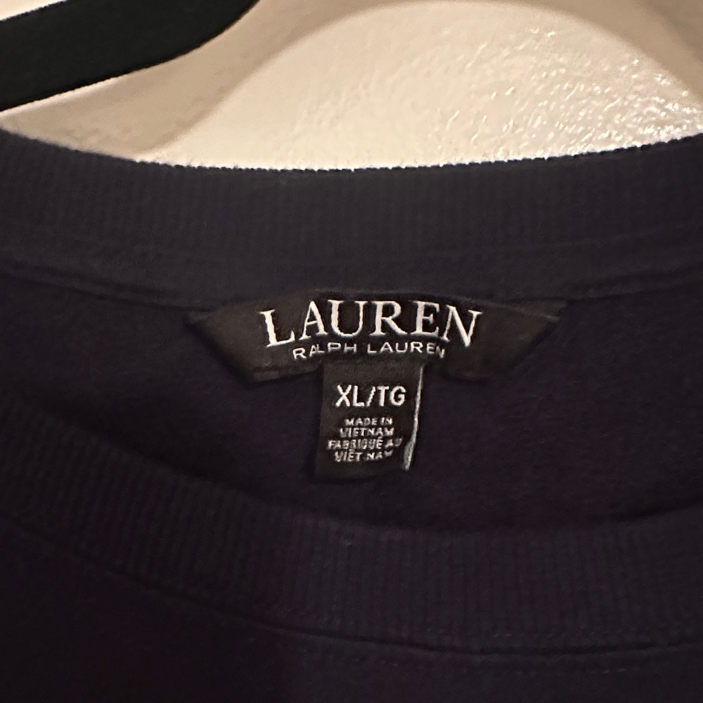 Ralph Lauren Dark Blue Long Sleeve Shirt with Crest - Picture 3 of 5